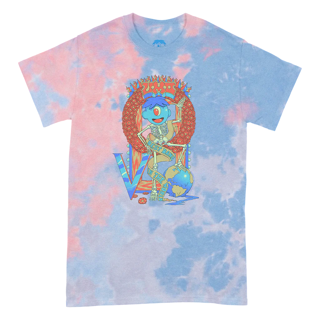 Best Band In The World Tie Dye T-Shirt Pink/Blue