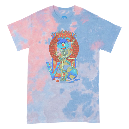 Best Band In The World Tie Dye T-Shirt Pink/Blue